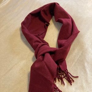 Burgundy scarf